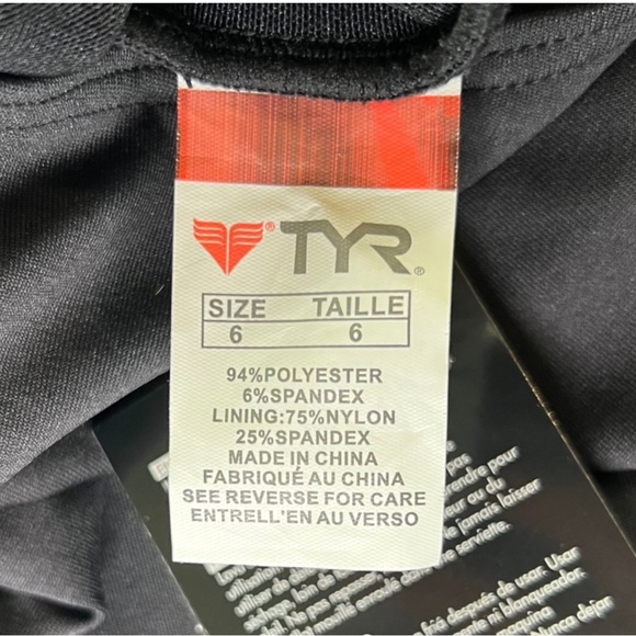 TYR Black One-Piece Swimsuit - Picture 3 of 3